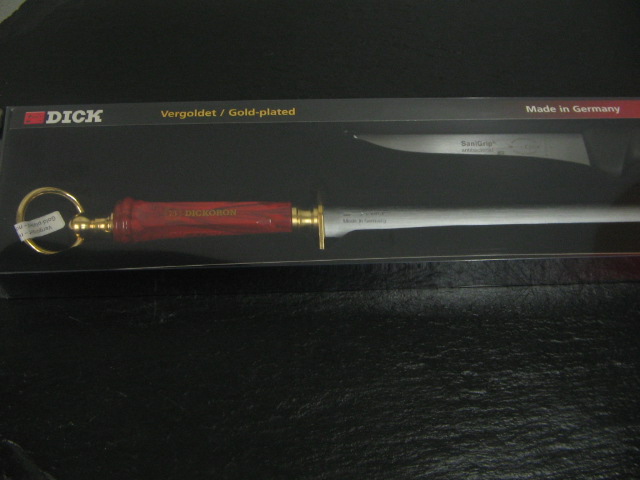 F. Dick Multiron 7-in-1 Knife Sharpening Steel – 12" Oval German Honing Rod For Chefs